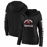 Women's Kansas City Chiefs NFL Pro Line by Fanatics Branded Super Bowl LIV Champions Lateral Pullover Hoodie Black.jpeg,baseball caps,new era cap wholesale,wholesale hats
